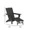 Flash Furniture Black Adirondack Chair with Ottoman and Cupholder LE-HMP-1045-110-BK-GG - alternate 6